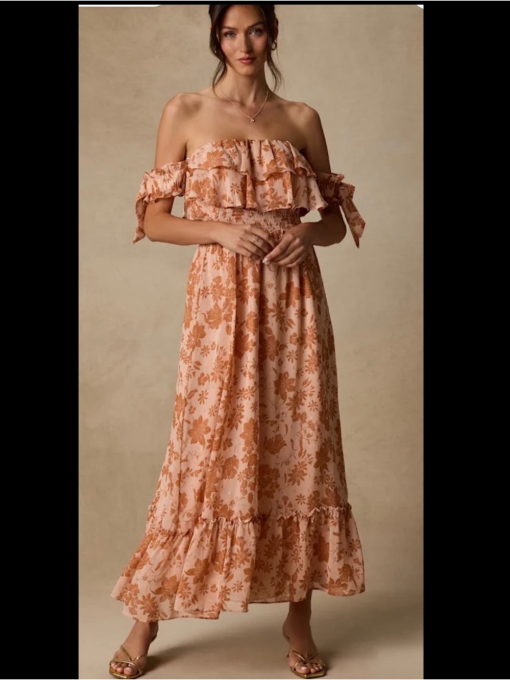 NWT: lulu’s off the shoulder floral dress